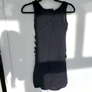 Italian Costume National 38 little black dress mini sleeveless with pock…